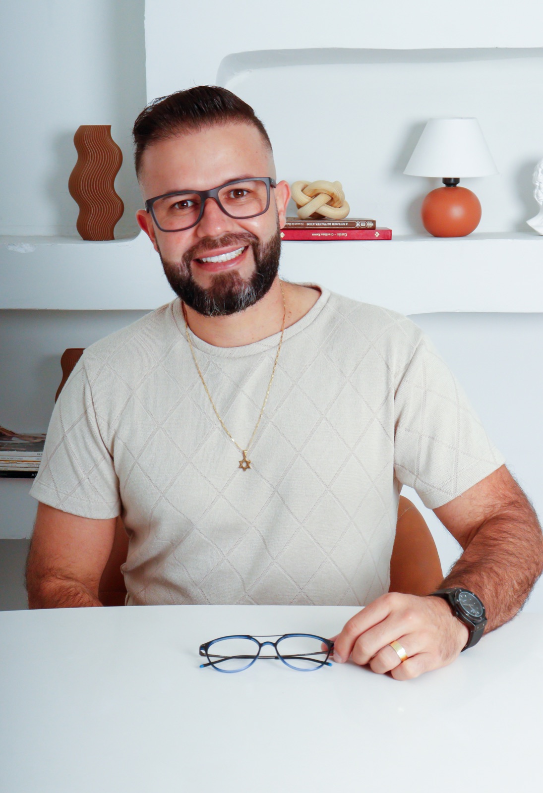 Conforto em armações masculinas