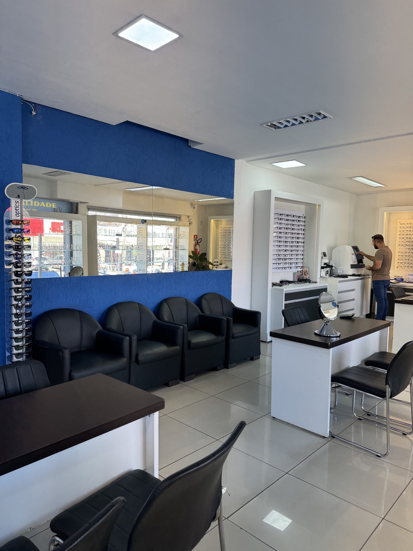 Ambiente de atendimento da loja
